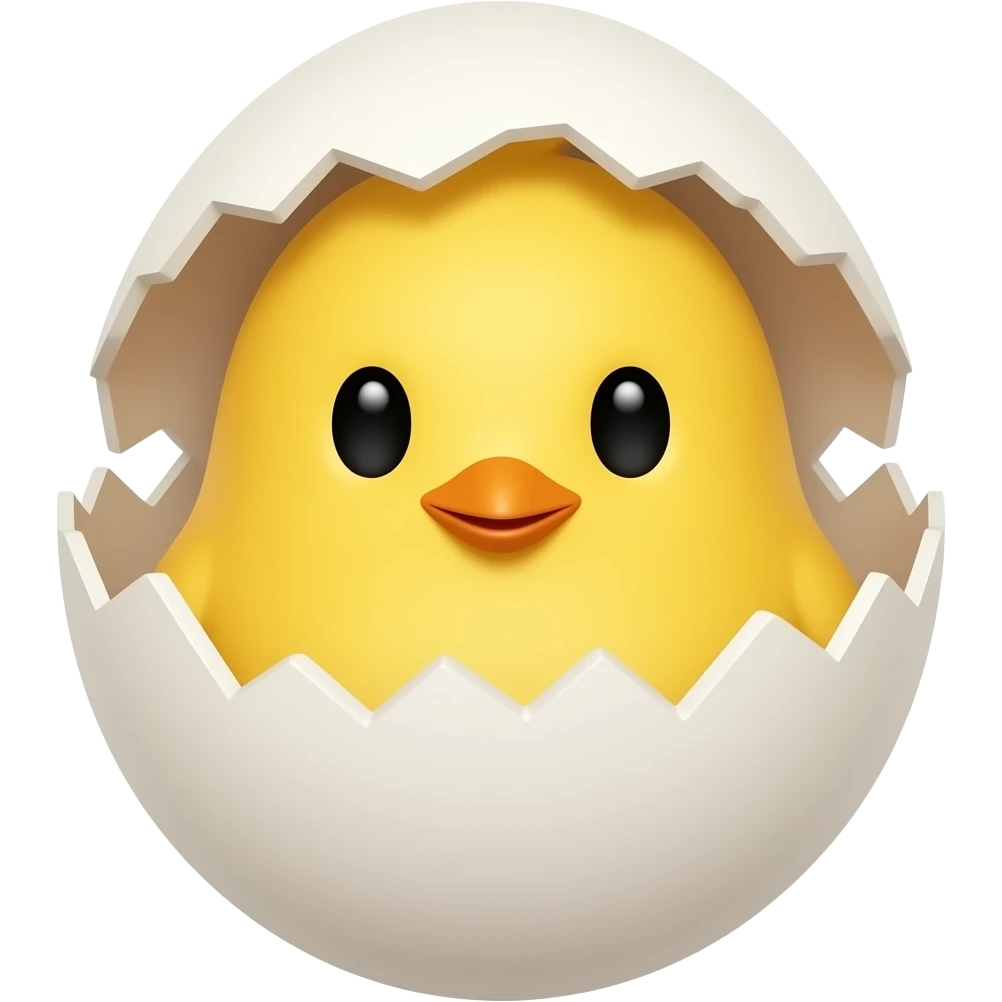 chick in the egg emoji