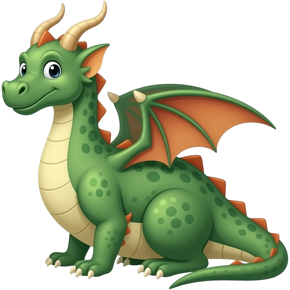 Cartoon dragon emoji