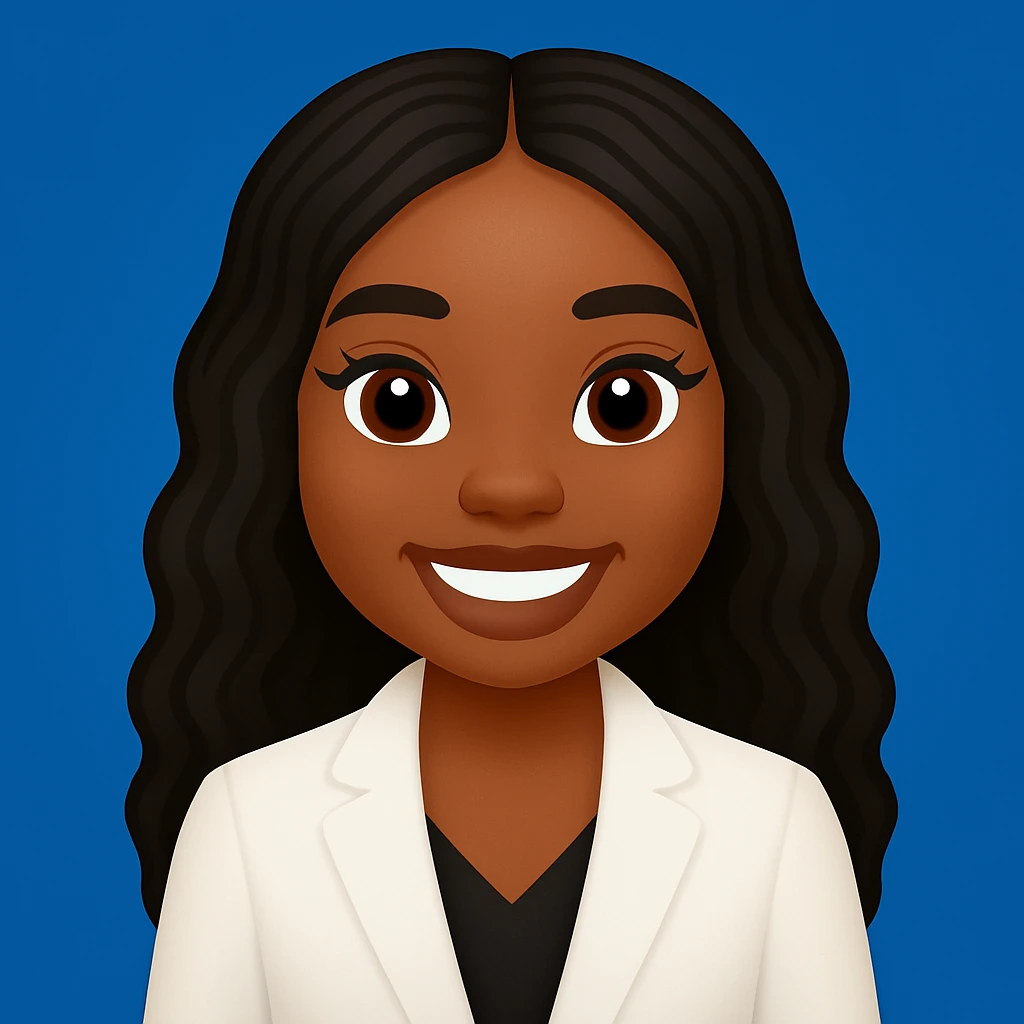 turn the second man in emoji style of the 1st image, match the facial features and match dressing style of the 2nd image, she is wearing white suit emoji