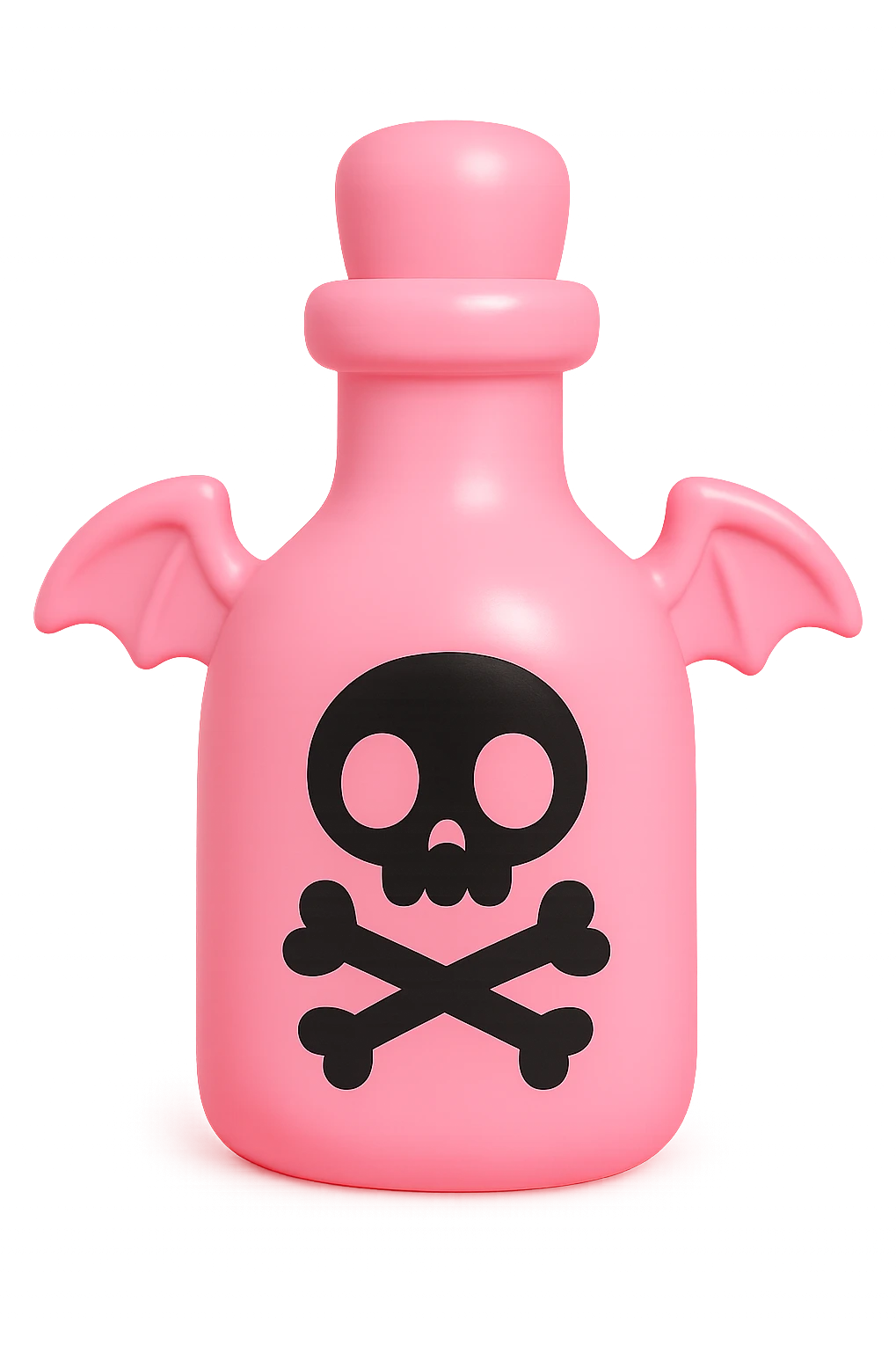 pink goth potion bottle, collectible and gothic emoji