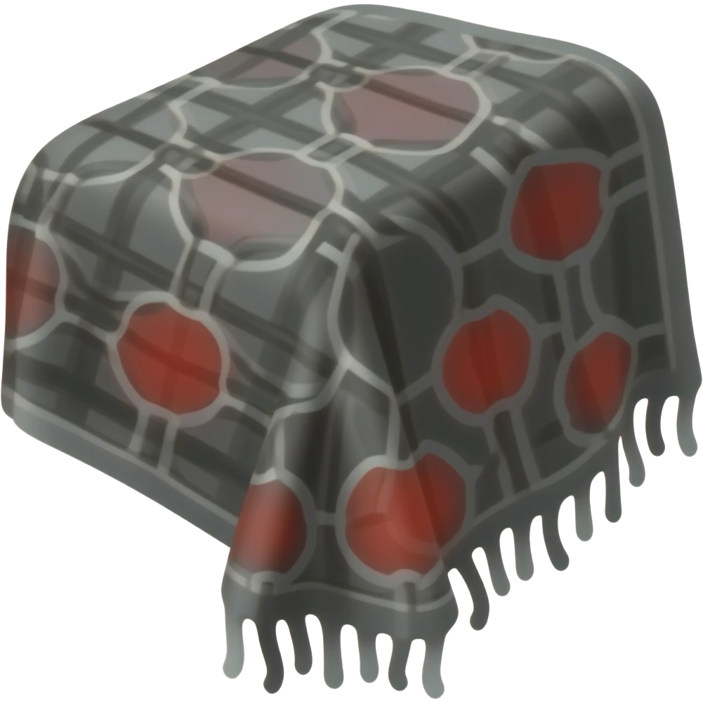 black sauna blanket with red heating pads emoji