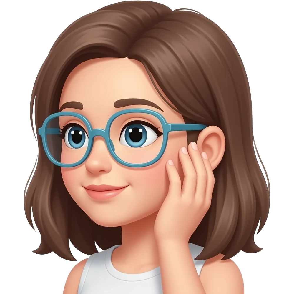 girl listening with her hand cupped to her ear, half side view emoji