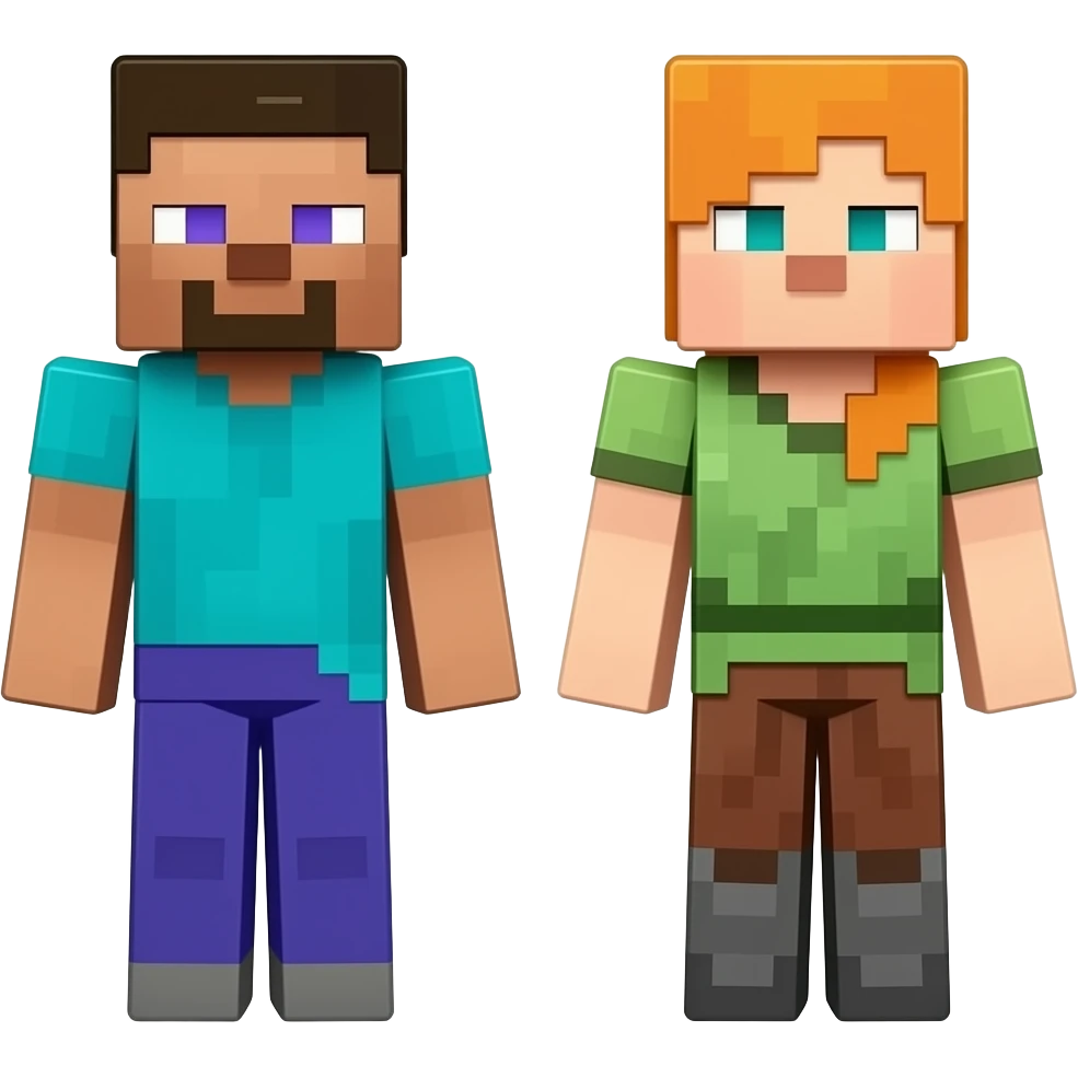 Mikey and jj Minecraft emoji