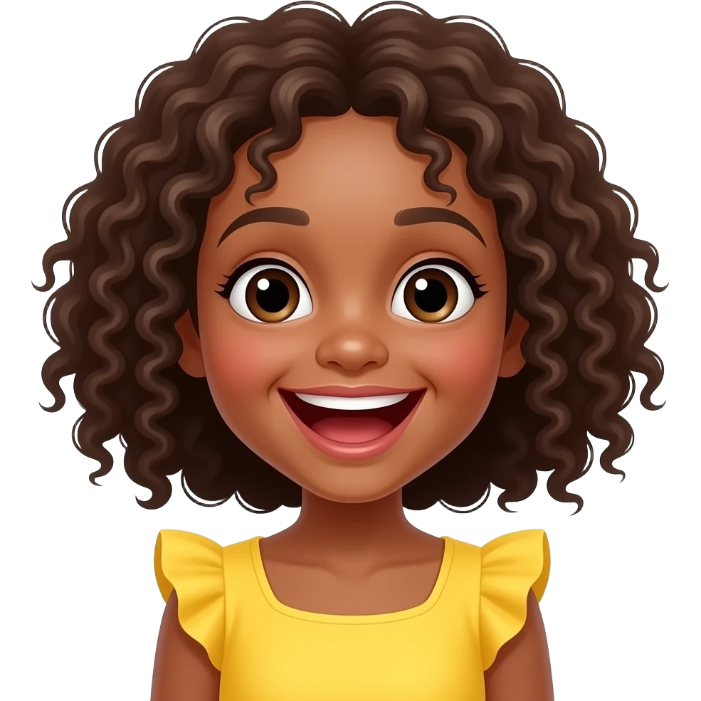 Una niña super risada emoji