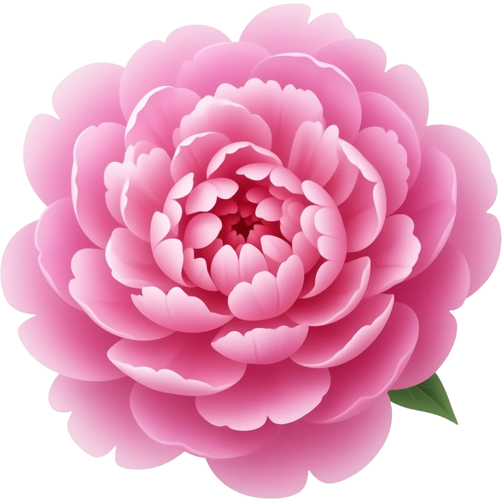 Beautiful peony blossomed emoji