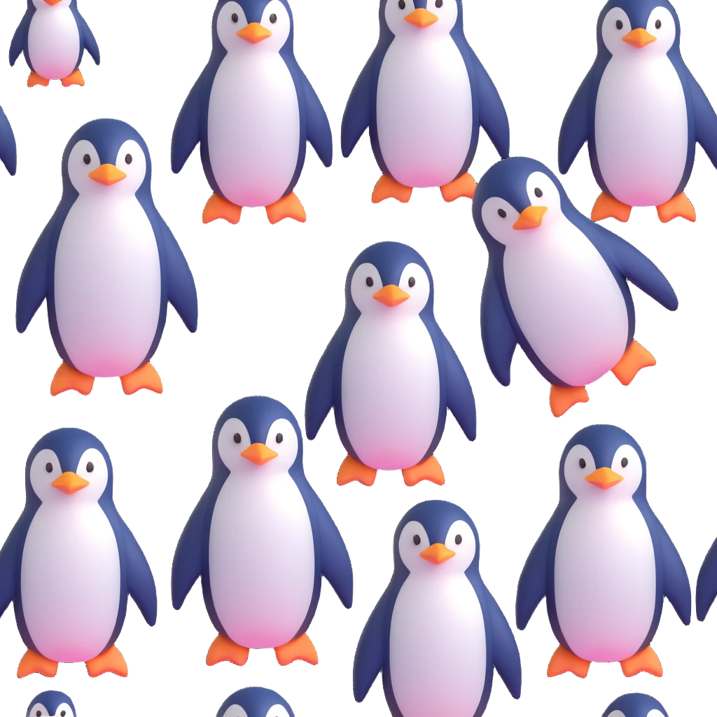 5 penguins emoji