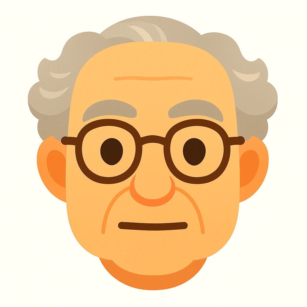 Reduce the number of freckles and age spots, and make the portrait less realistic and more stylized, keeping an emoji-like look and Hans Jonas resemblance. emoji