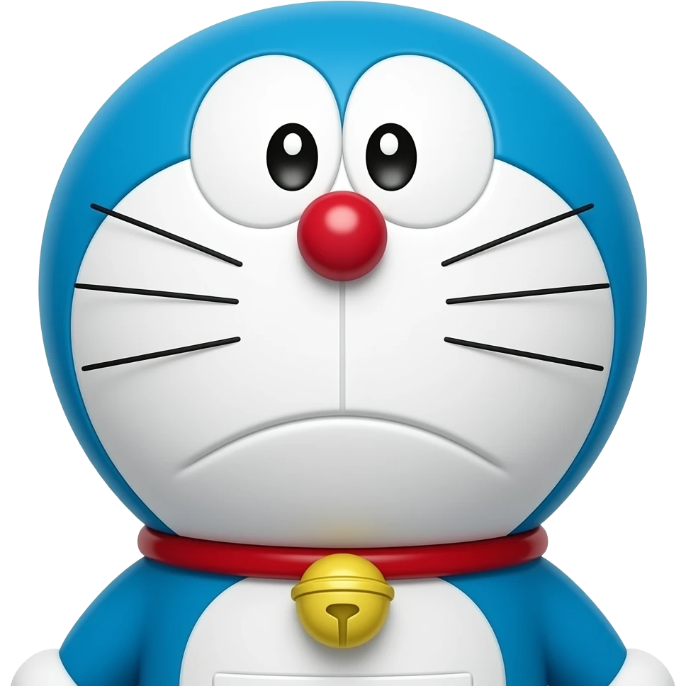 Doraemon looking confused emoji
