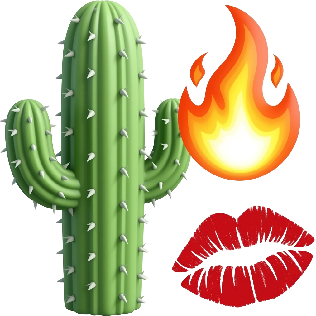 🌵💥💋 emoji