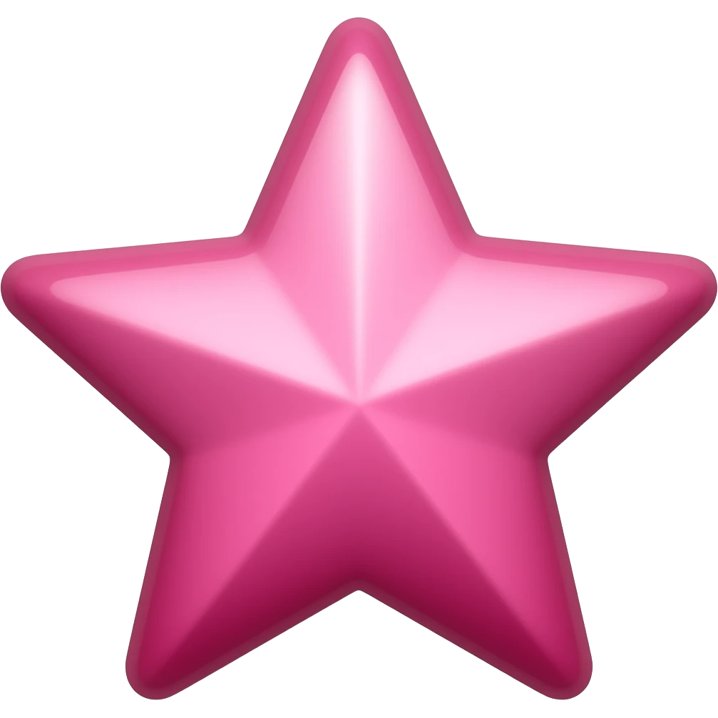 Star pink aestjetic without face emoji