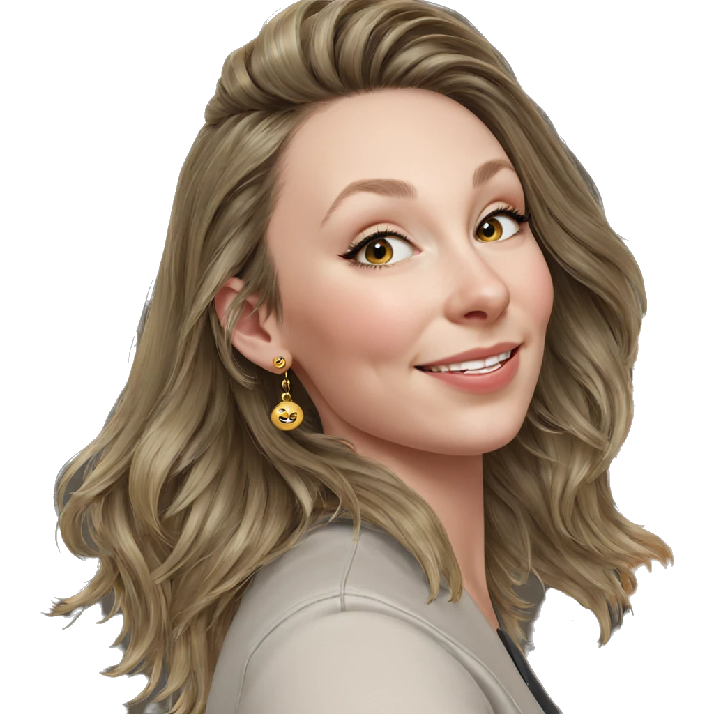 smiling girl with earrings emoji