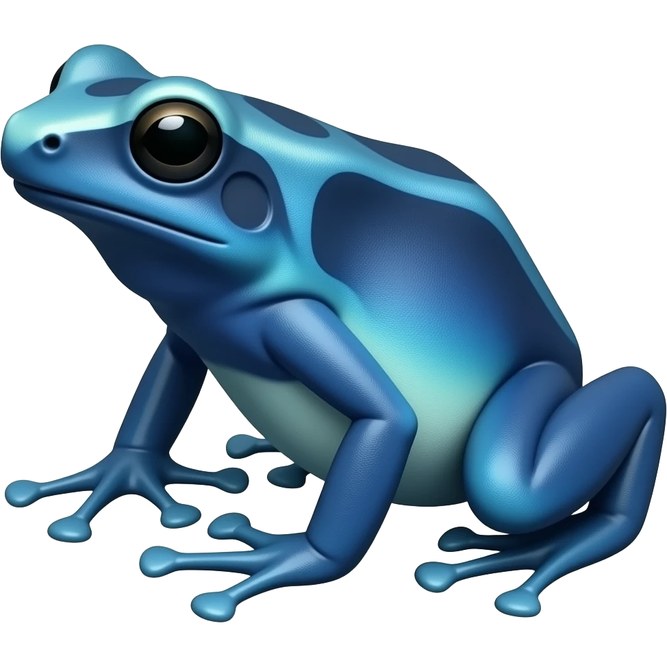 Poison dart blue frogs  emoji emoji