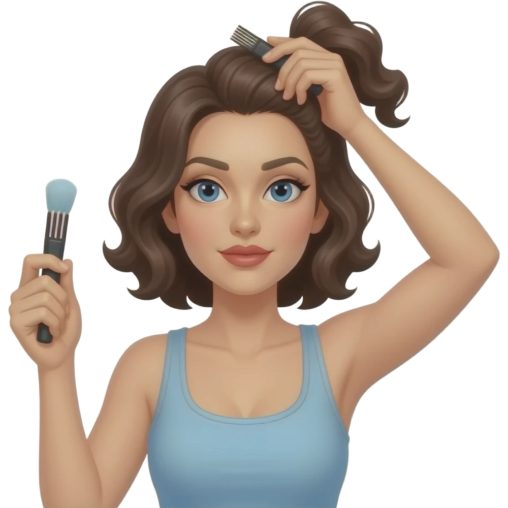 wearing like a lot of makeup and doing your hair, and doing pretty much everything you don’t do in everyday life emoji