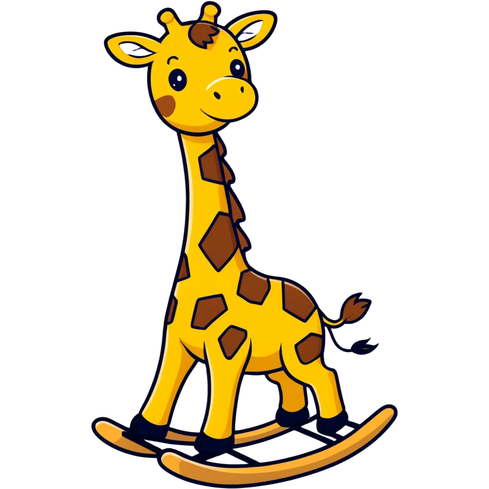 Giraffe rocking out emoji