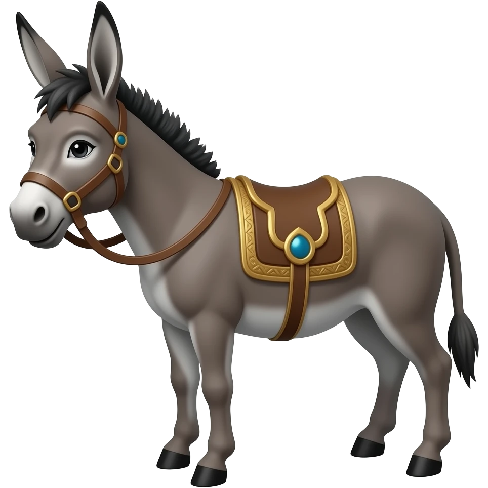 donkey inspired by hearth and hestia emoji