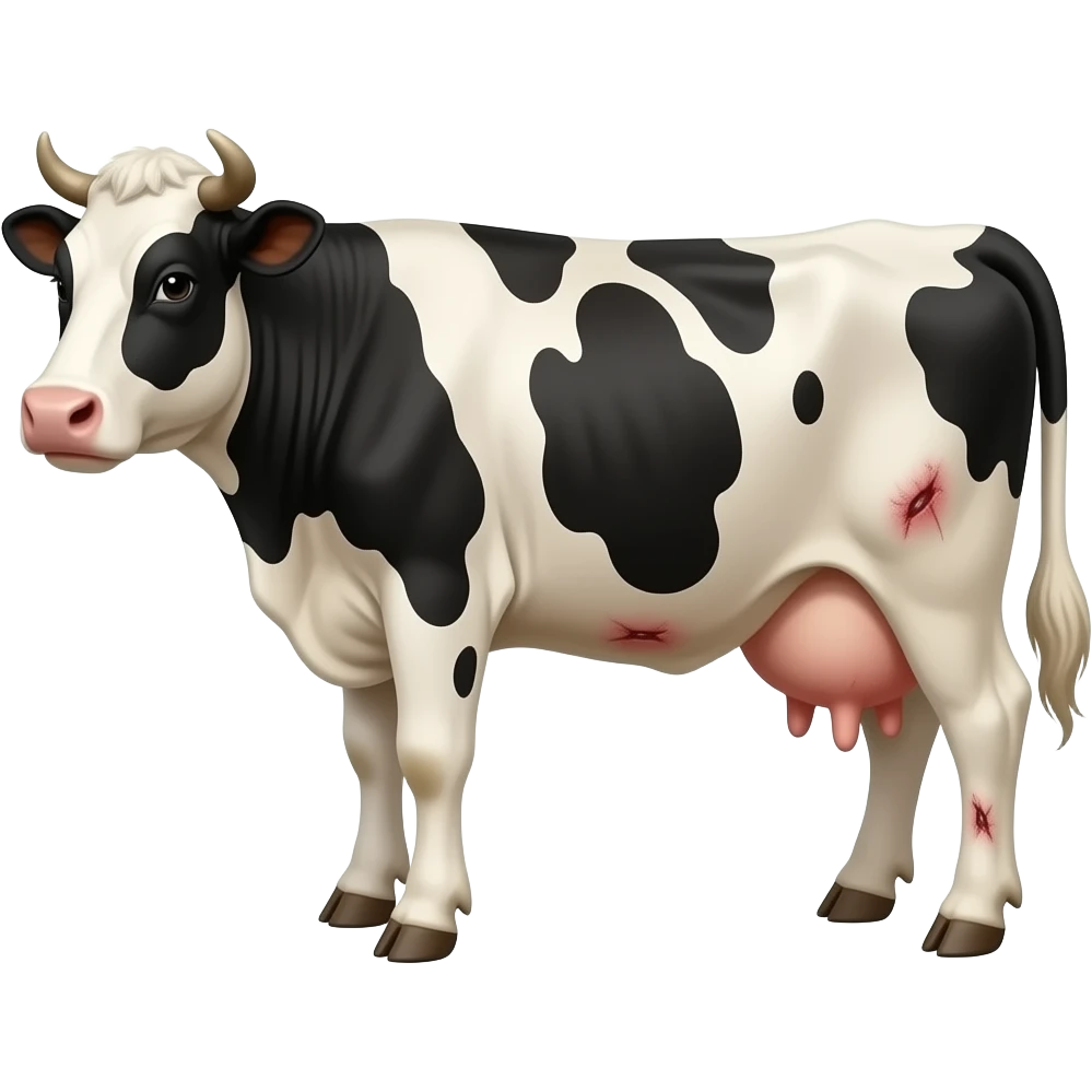 Diseased livestock emoji