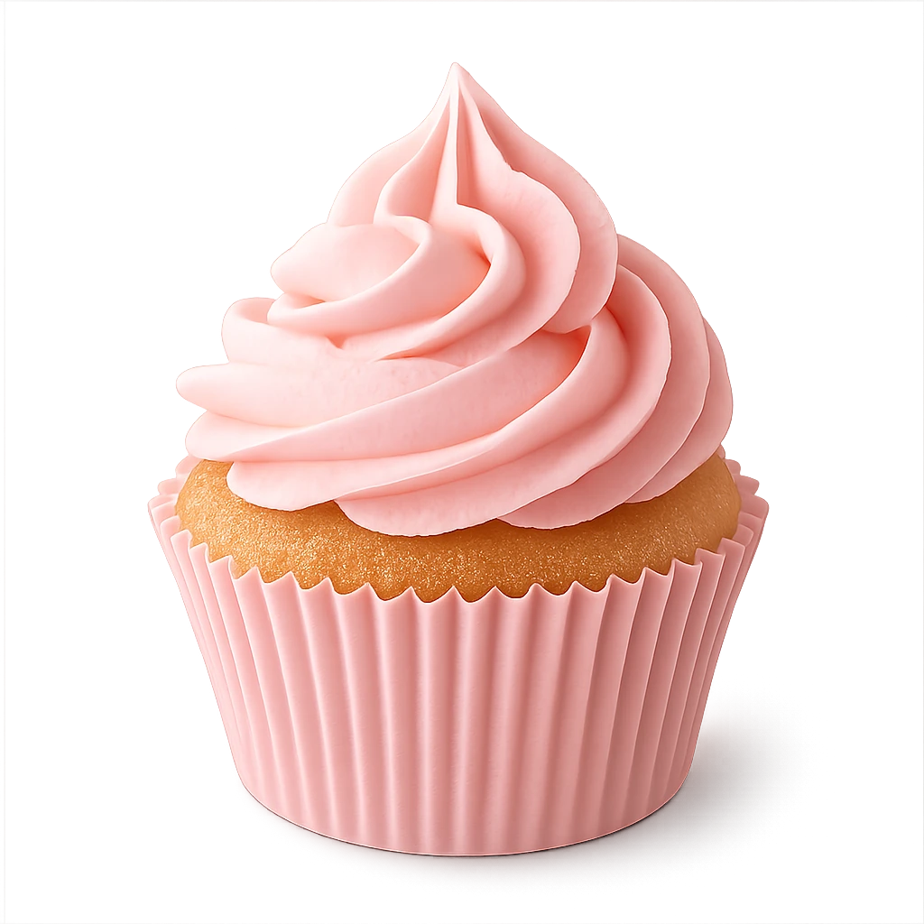 pink cupcake emoji