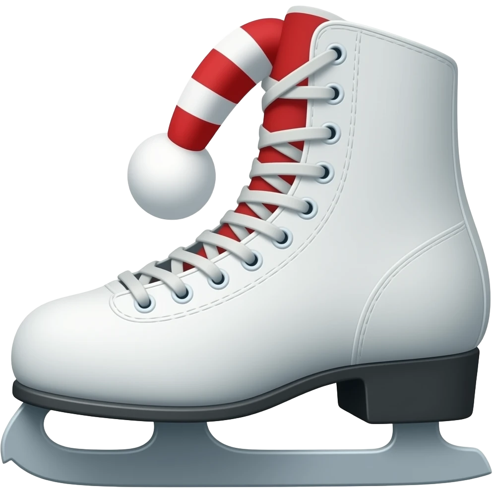 Christmas skating boots emoji