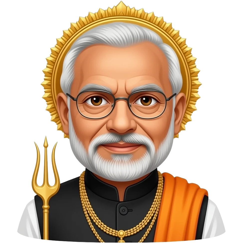 Modi as a god emoji