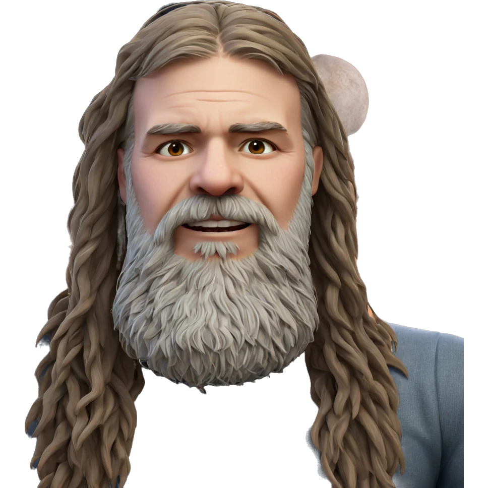 bearded boy portrait image emoji