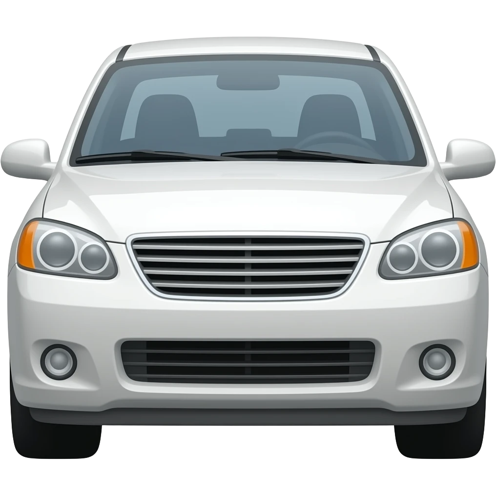 Voiture blanche emoji