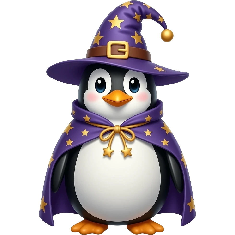 Penguin Wizard emoji