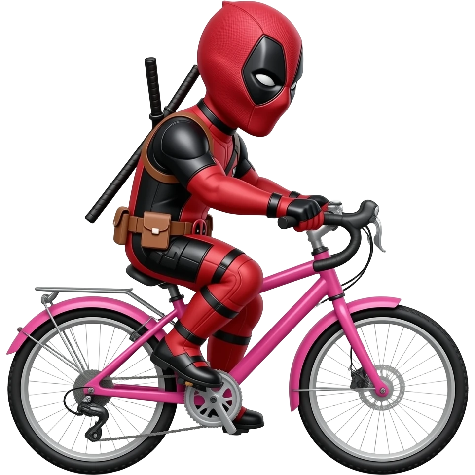 deadpool in a pink biki emoji