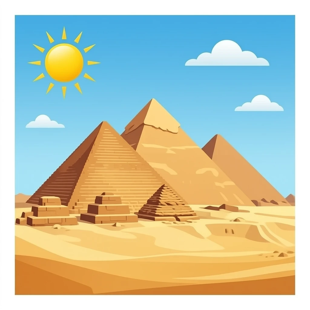 CREA UN EMOJI DE LAS PIRAMIDES DE EGIPTO emoji