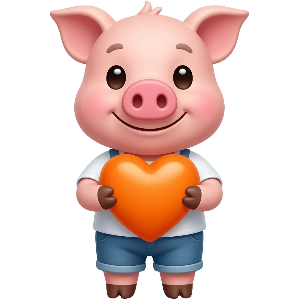 🐷🧡 emoji