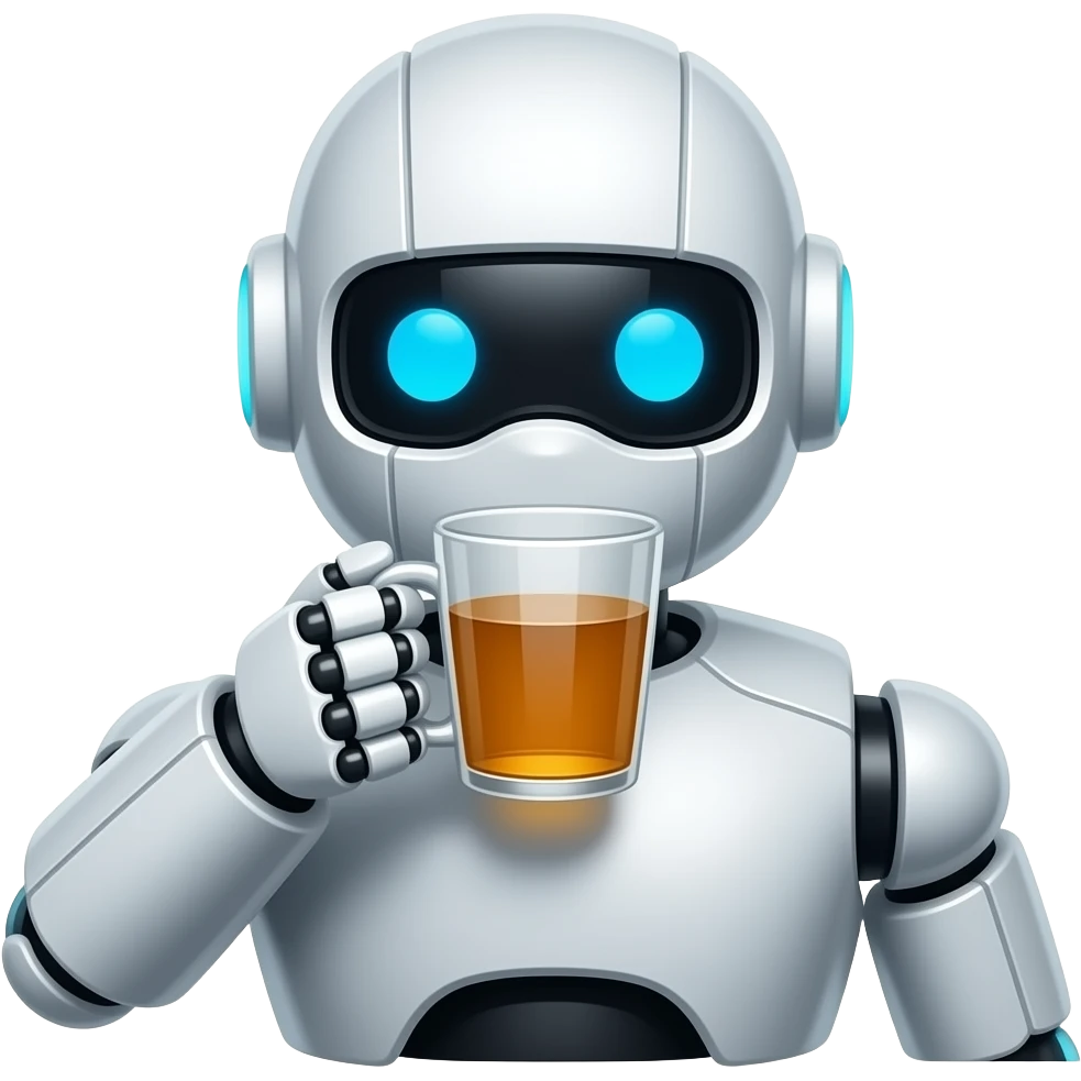 喝着茶的机器人 emoji