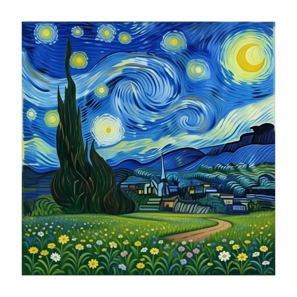 Van goh art night emoji