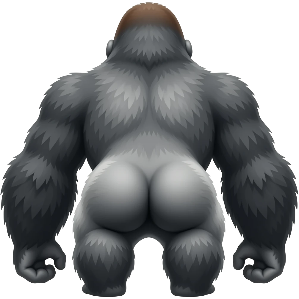 gorilla's glute emoji