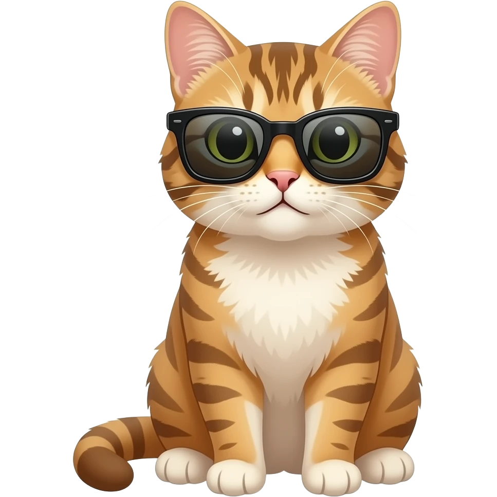 Cat wearing sunglasses emoji