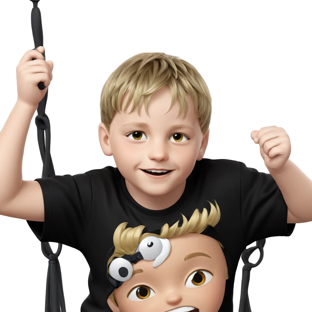 dreamy boy in black shirt emoji