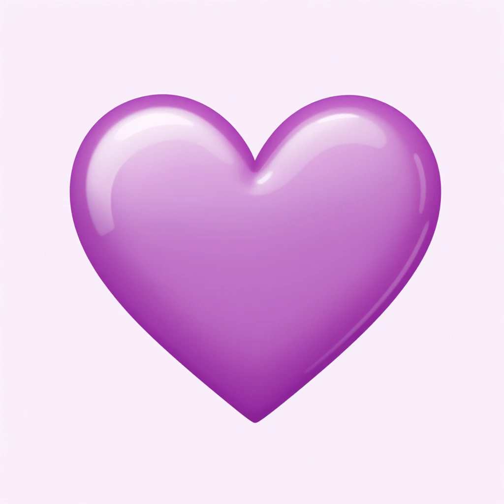 purple heart emoji emoji