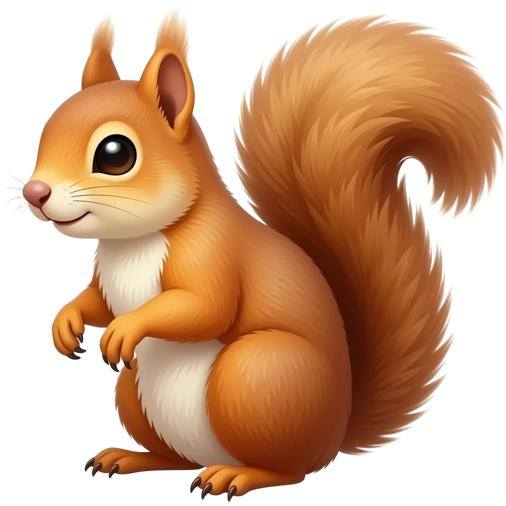 golden standing flying squirrel emoji