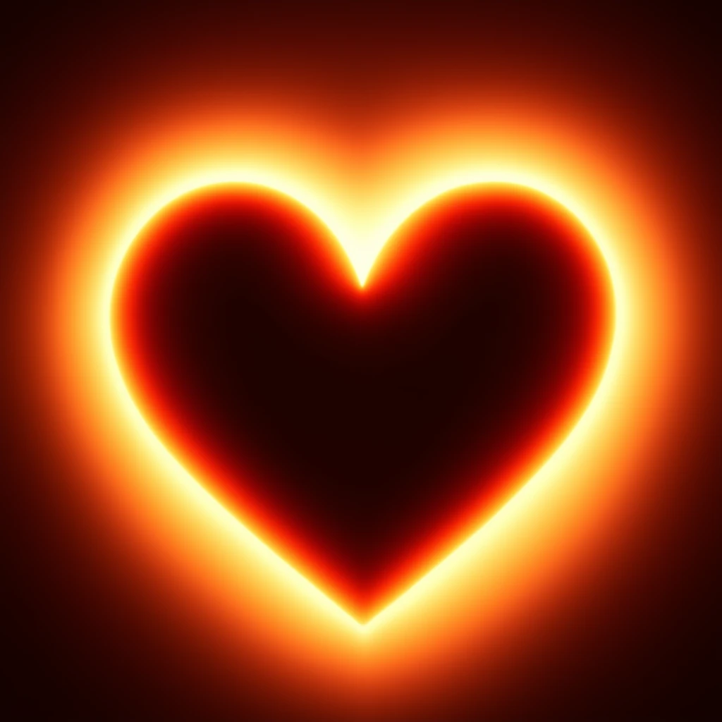 heart with a glowing aura emoji