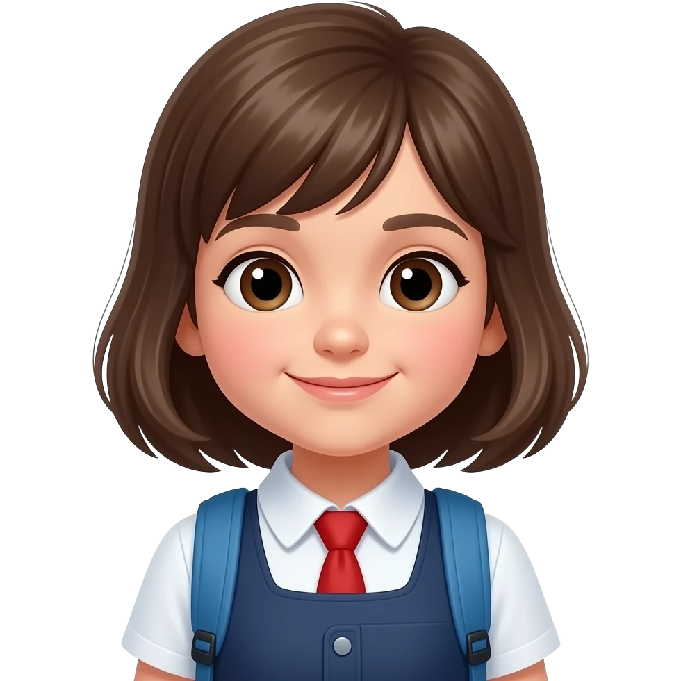 lil school girl emoji