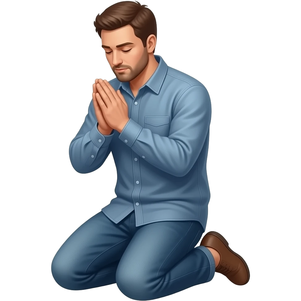 Namaz da secdeye kapanan insan emoji