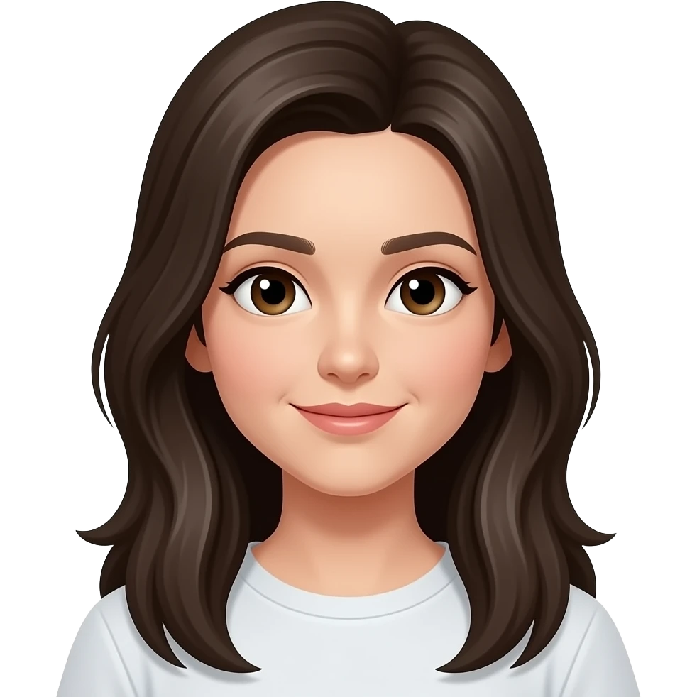 add loner hair that's down to her shoulders emoji