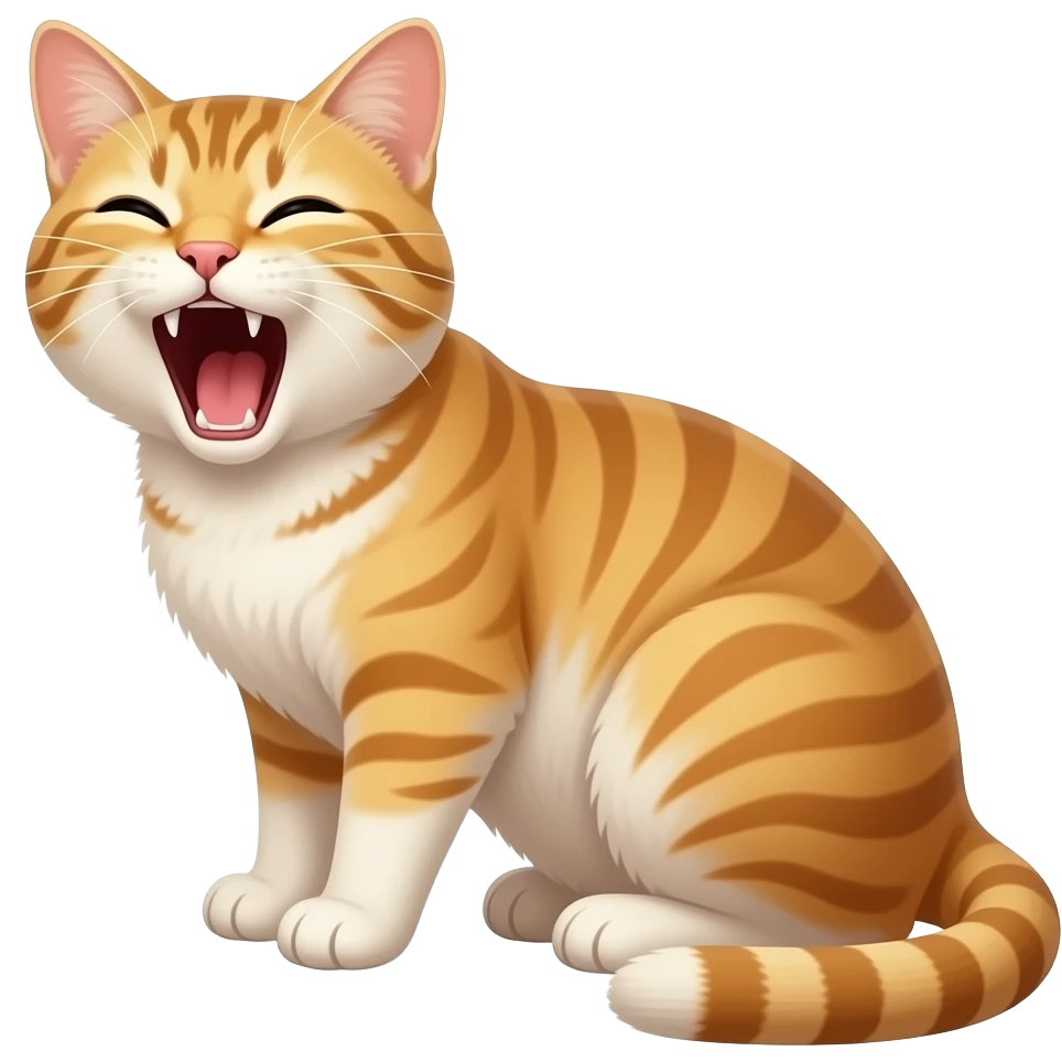 Oturacak yer yok diye bağıran kedi emoji