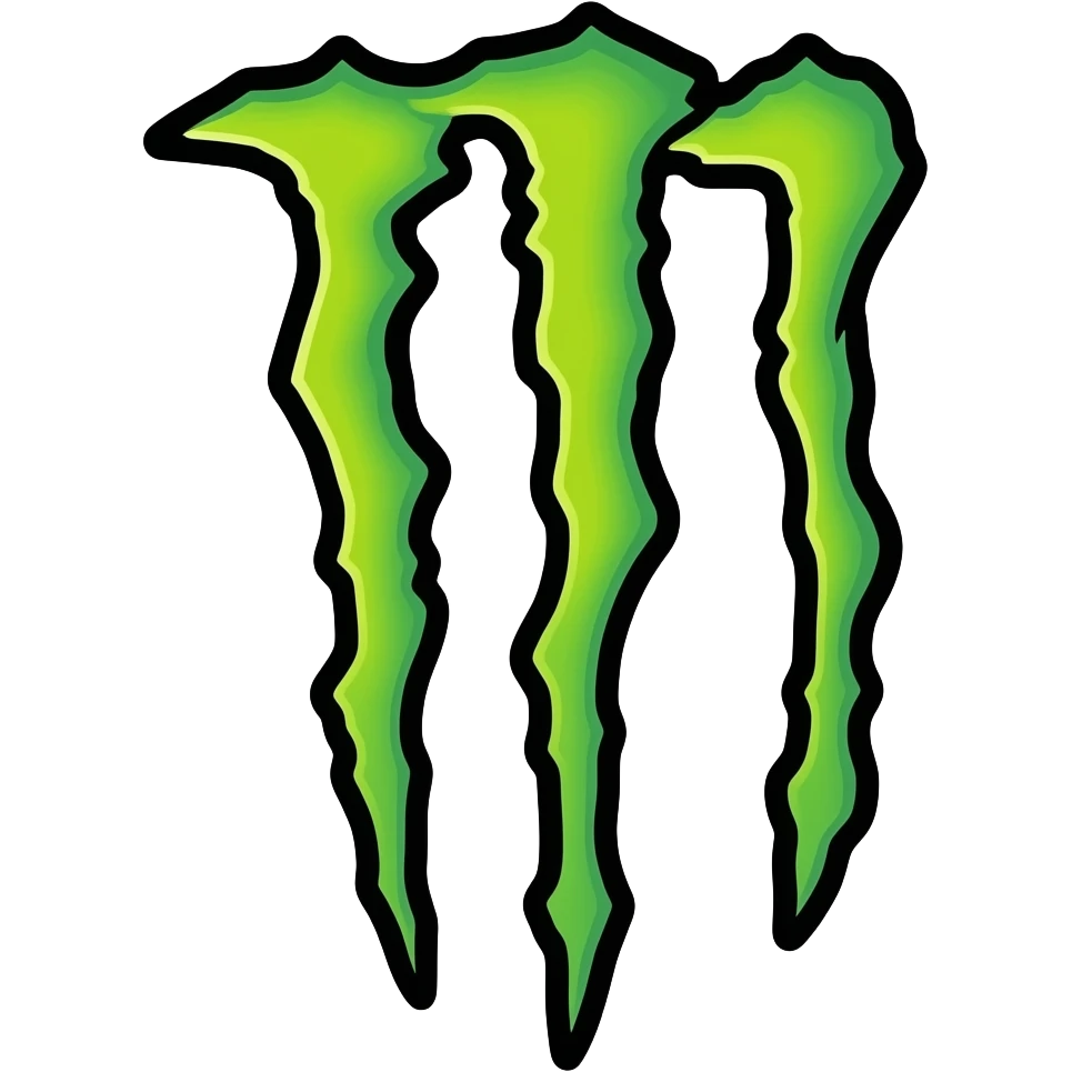 just the monster energy drink logo emoji