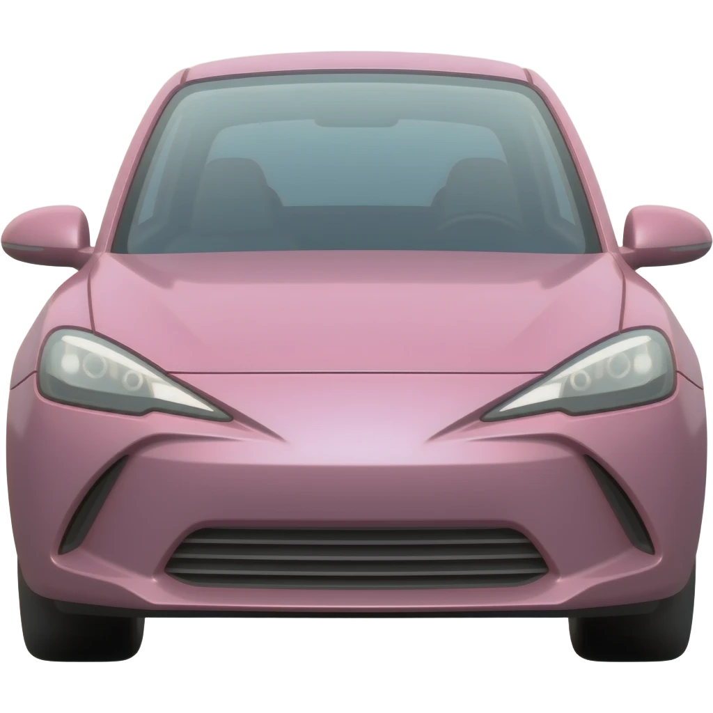 Pembe araba emoji
