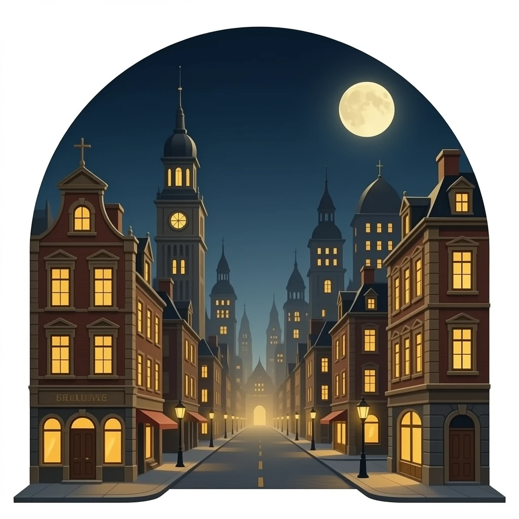 Steampunk stad emoji