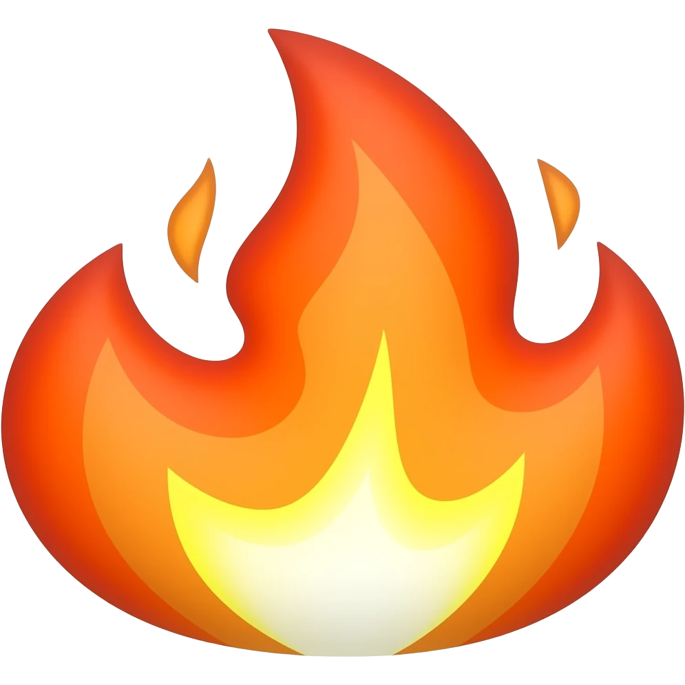 pixel art style fire emoji 64x64 emoji