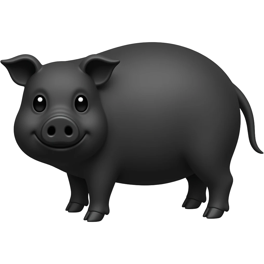 Black Pig emoji