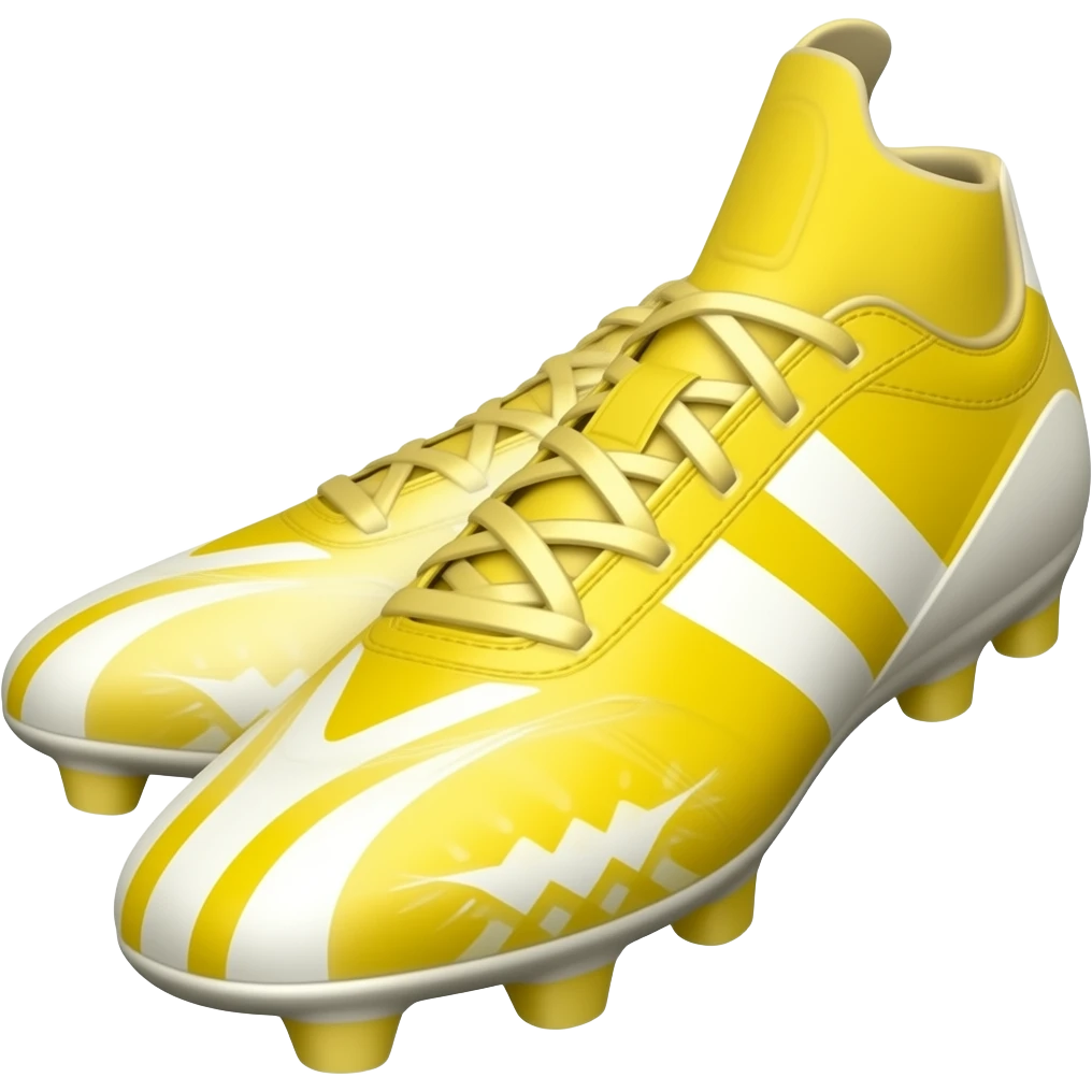Yellow and white Adidas F50 football boots emoji