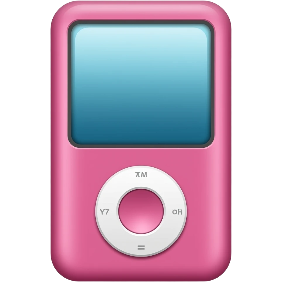Pink iPod classic emoji