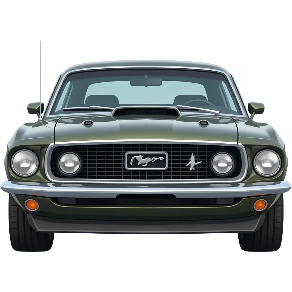 Mustang car 1969 emoji
