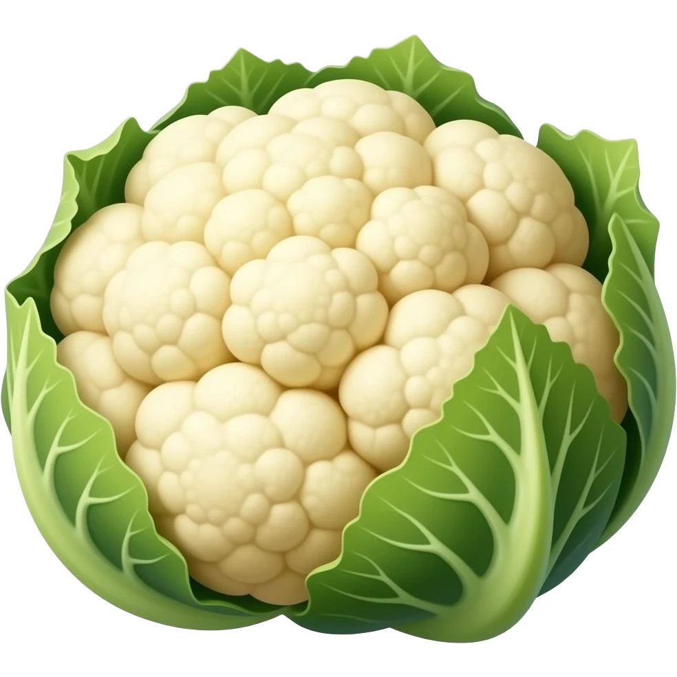 more realistic cauliflower emoji